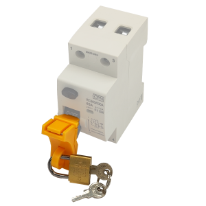 Locking Device, 1 Pole MCB with Padlock for single pole MCB's and RCBO's