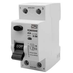 2 Pole Type A 40A, 30mA