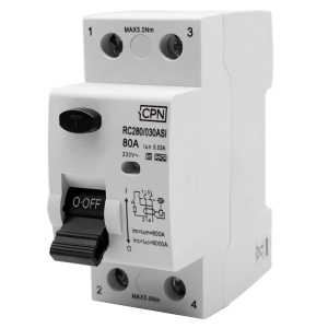 2 Pole Type A 80A, 30mA