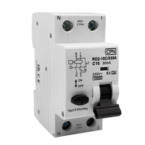 2 Pole, 10A C Curve, Type A, 30mA RCBO