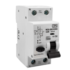 2 Pole, 20A C Curve, Type A, 30mA RCBO