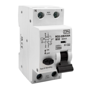 2 Pole, 32A B Curve, Type A, 30mA RCBO