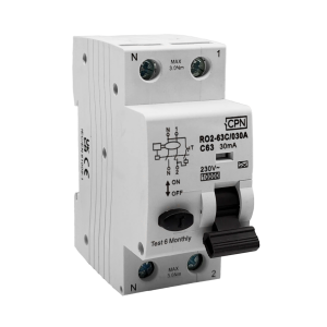 2 Pole, 63A C Curve, Type A, 30mA RCBO