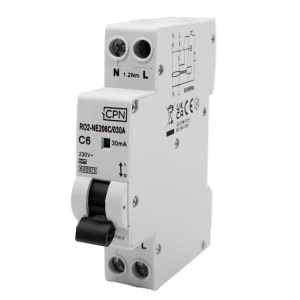 6A, C Curve 6kA, RCBO