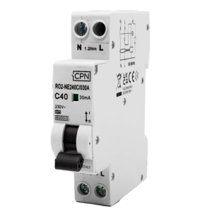 40A, C Curve 6kA, RCBO