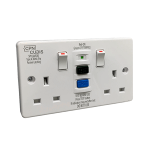 Twin 13A 30mA Plastic RCD Switch Socket
