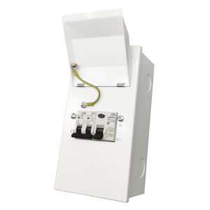4 Way Metal Garage Unit with RCD, 6A MCB & 16A MCB