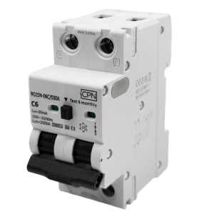 2 Pole, 6A C Curve, Type A, 30mA Electronic RCBO