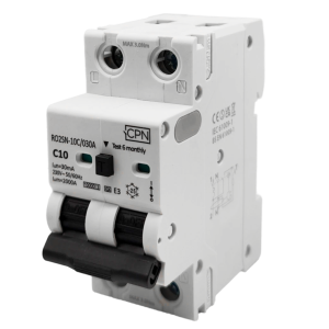 2 Pole, 10A C Curve, Type A, 30mA Electronic RCBO