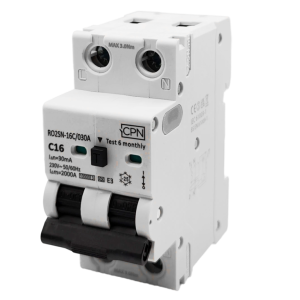 2 Pole, 16A C Curve, Type A, 30mA Electronic RCBO